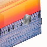 Large abstract wall art depicting Alabama scenery in muted earth tones on acrylic glass, ideal for dining room art.