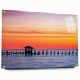 Large abstract wall art on acrylic glass depicting a colorful Alabama landscape, ideal for bedroom or dining room decor.