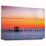 Large abstract wall art featuring a serene Alabama landscape in muted earth tones on acrylic glass.