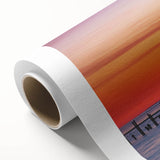 Art Deco poster of Alabama scenery on rolled canvas, with muted earth tones, ideal for nursery wall art.