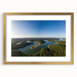 Extra large abstract art print of Arkansas scenery in muted earth tones on a framed canvas, ideal for living room decor.