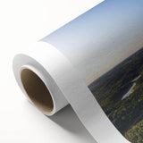 Art Deco style poster of Arkansas scenery on rolled canvas, featuring pastel colors, ideal for nursery wall art.