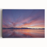 Black and white photograph of Lake Tahoe on stretched canvas, suitable for kitchen wall art.