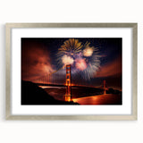 Textured abstract art print of San Francisco skyline in muted gray tones on a framed silver mat, ideal for bedroom art.