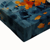 Black and white landscape art painting of Aspen, Colorado on stretched canvas, ideal for bedroom wall art.