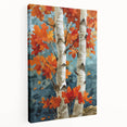 Large canvas print of Aspen, Colorado scenery in muted earth tones, ideal for kitchen wall art.