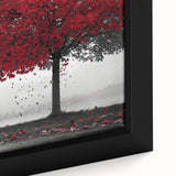 Extra large framed canvas featuring a textured depiction of the Denver skyline in black with colorful accents.