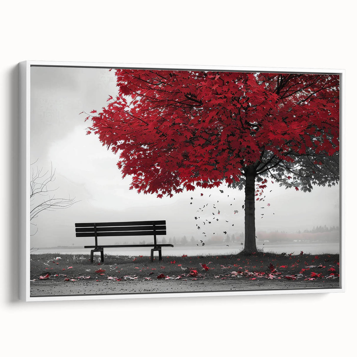 Vintage poster art of Denver skyline in vibrant colors on extra large framed canvas, ideal for living room decor.