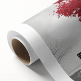 Art Deco poster of Denver skyline in pastel shades on rolled canvas, suitable for nursery wall art.