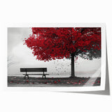 Rolled print of Denver skyline with muted earth tones, ideal for art wall dining room.