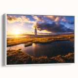 Vintage poster art of Connecticut scenery on framed canvas, featuring colorful art on a black background.