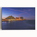 Black and white photograph of Daytona landscape on large stretched canvas, suitable for kitchen wall art.