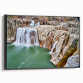 Black and white wall art featuring a vintage Idaho landscape on framed canvas, suitable for bedroom decor.