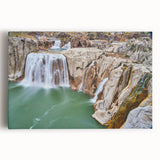 Black and white stretched canvas of Idaho scenery, ideal for kitchen wall art.