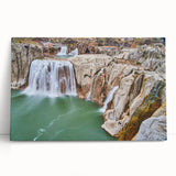 Large black and white stretched canvas of a serene Idaho landscape, ideal for kitchen wall art or bedroom decor.