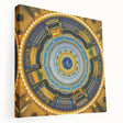 Scenic Iowa landscape on large stretched canvas, featuring muted earth tones, ideal for kitchen wall art.