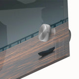 Large abstract wall art depicting a Louisiana scenery in mid-century modernist style on acrylic glass.