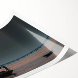 Extra large wall art featuring line art flowers in muted earth tones on a rolled print, suitable for large living room decor.