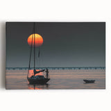 Black and white photographic print of Louisiana scenery on stretched canvas, suitable for kitchen wall art.