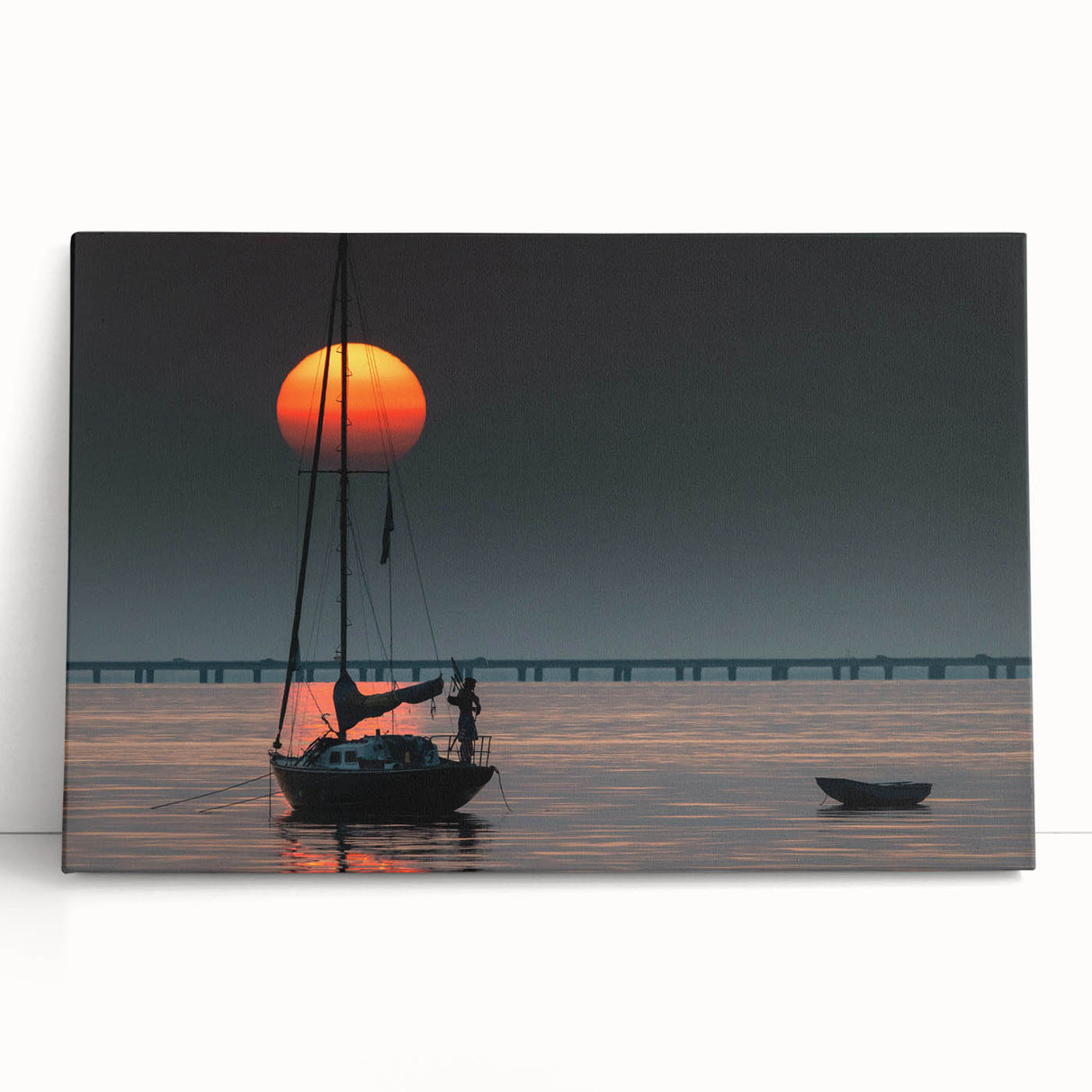 Black and white stretched canvas of Louisiana scenery, ideal for kitchen wall art or bedroom ambiance.