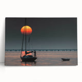 Black and white stretched canvas of Louisiana scenery, ideal for kitchen wall art or bedroom ambiance.