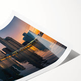 Extra large wall art featuring line art flowers in black and white, printed on rolled canvas for large living room spaces.