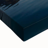 Black and white landscape art painting of Detroit on large stretched canvas, suitable for bedroom wall decor.