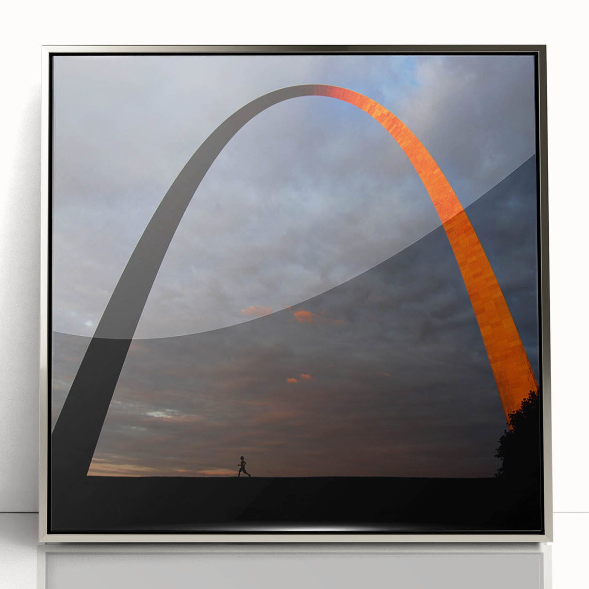Mid-century modernist art depicting the St.