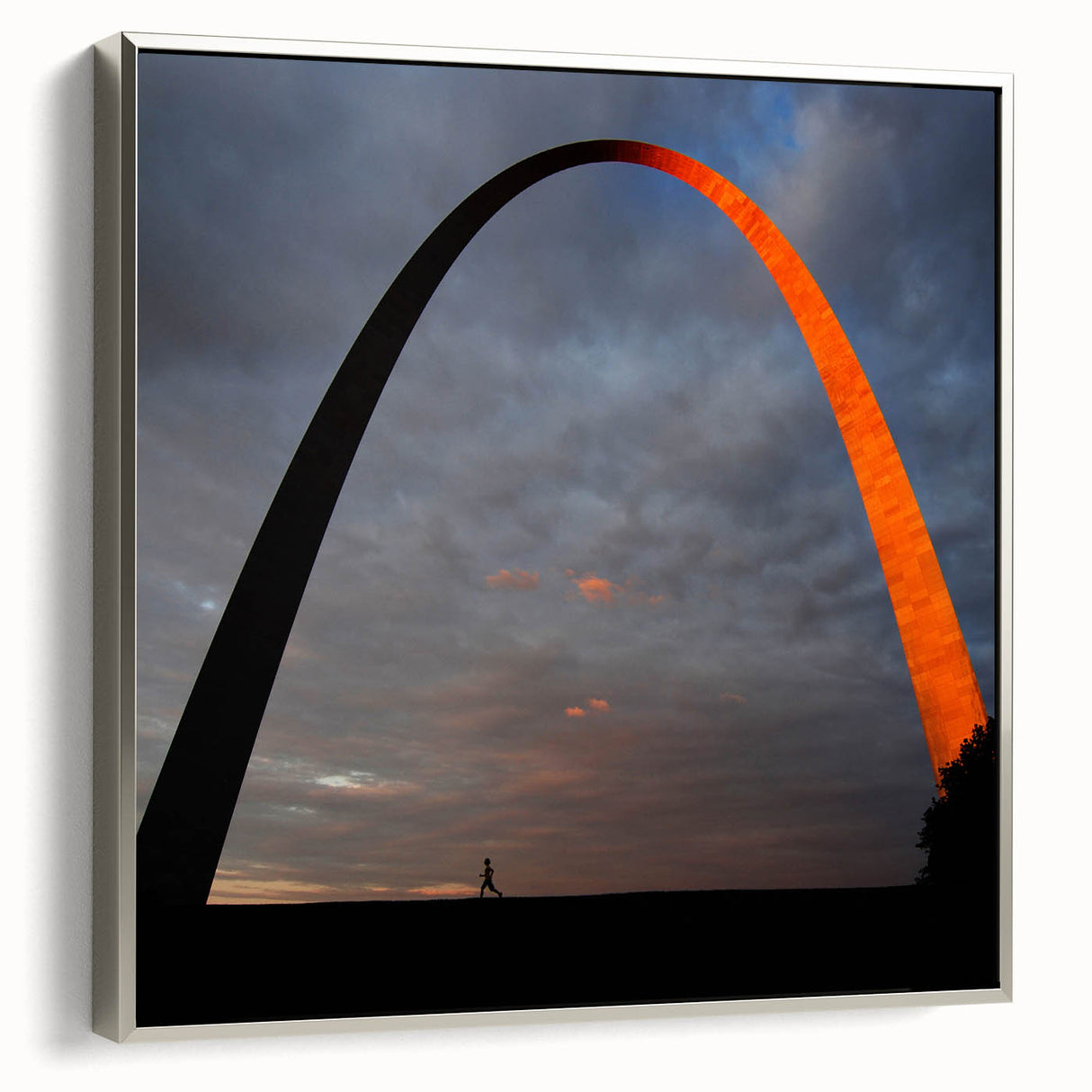 Framed canvas of a colorful St.