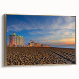 Framed canvas depicting a vintage-style Virginia landscape in muted gold and black, ideal for bedroom wall art.