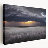 Large art of the Palouse region in Washington on stretched canvas, with lush green fields, ideal for kitchen wall art.