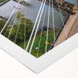 Art deco poster of West Virginia scenery in muted earth tones on rolled canvas, suitable for dining room wall art.