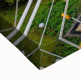 Black and white landscape art painting of West Virginia scenery on stretched canvas, suitable for bedroom wall art.