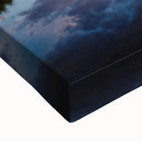 Black and white landscape art painting of the Grand Tetons on stretched canvas, suitable for bedroom wall art.