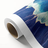 Art deco poster of Yellowstone scenery in muted earth tones on rolled canvas, ideal for nursery wall art.