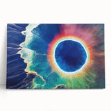 Black and white photograph of Yellowstone landscape on stretched canvas, ideal for kitchen wall art.