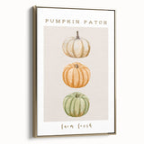 Framed canvas featuring a vintage landscape painting of autumn trees in gold and black tones, ideal for bedroom wall art.