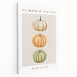 Large stretched canvas featuring a detailed illustration of autumn trees in earthy tones, suitable for kitchen wall art.