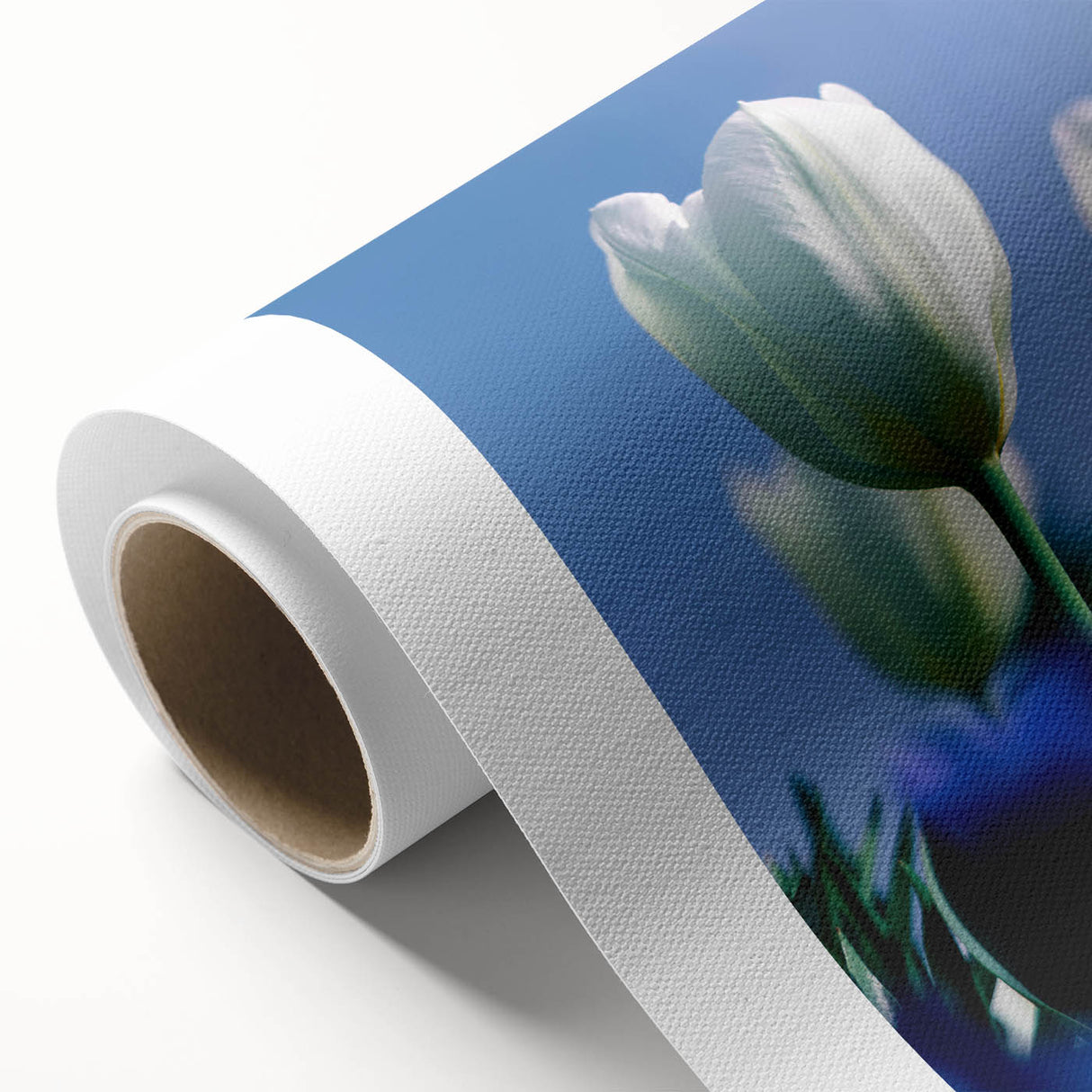 Art deco poster depicting spring season in pastel shades on rolled canvas, ideal for nursery wall art.