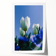 Spring-themed floral art on rolled canvas with vibrant green and pink tones, ideal for dining room wall decor.
