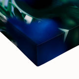 Large art depicting a spring landscape in black and white on stretched canvas, suitable for bedroom wall decor.