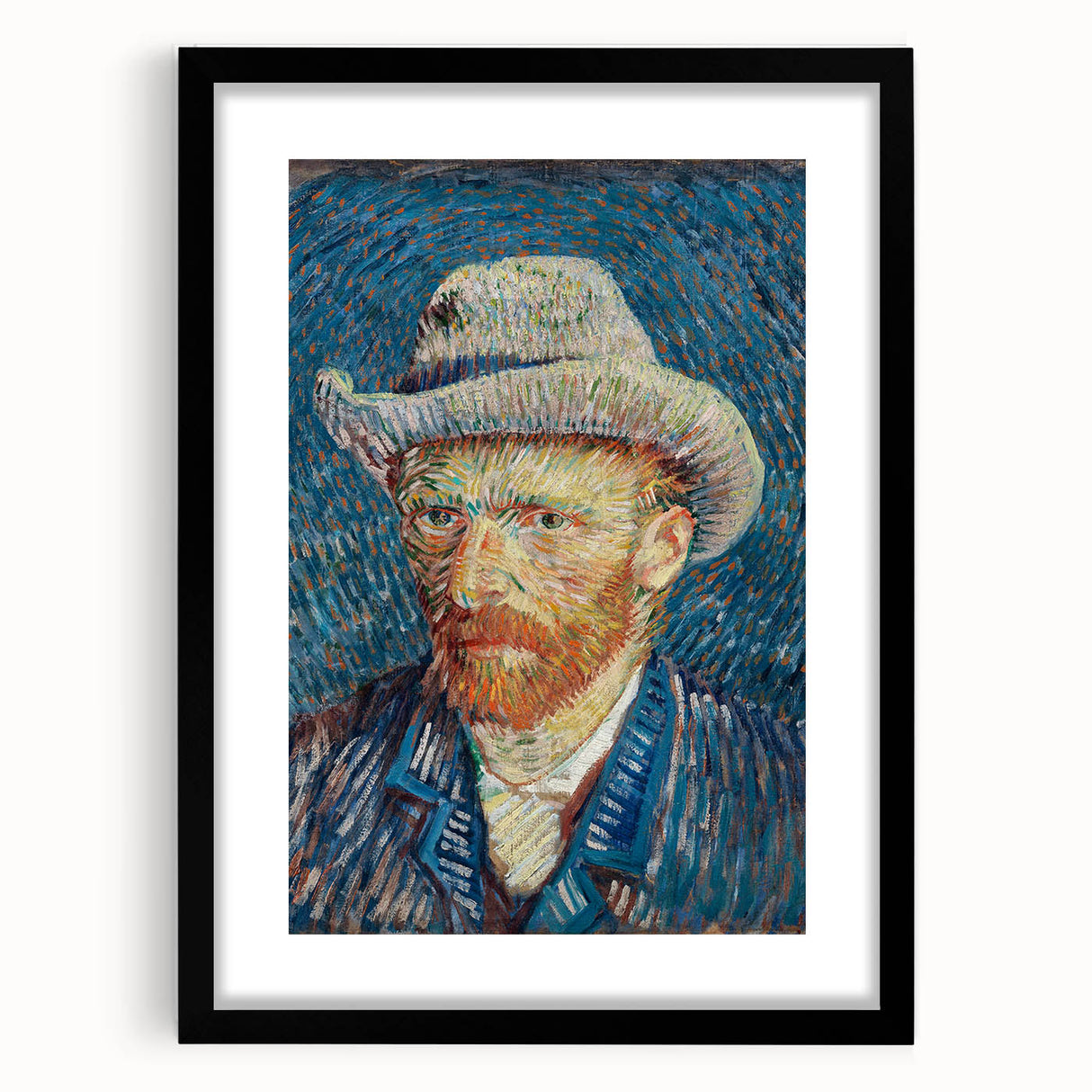 Extra large framed abstract art print with a textured, colorful design, ideal for living room decor.