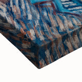 Large art black and white landscape painting on stretched canvas, depicting a serene nature scene.