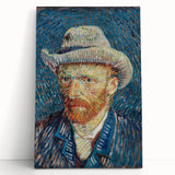 Large black and white canvas print of Van Gogh's Starry Night, ideal for kitchen wall art or bedroom ambiance.