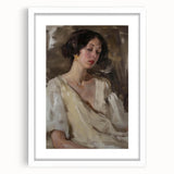 Abstract figurative wall art frame showcasing a minimalist design with a white mat, perfect for modern decor. Ideal for enhancing home aesthetics and artistic expression.