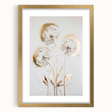 Abstract floral design framed in gold matting, showcasing vibrant colors and intricate patterns, ideal for modern home decor or art enthusiasts.