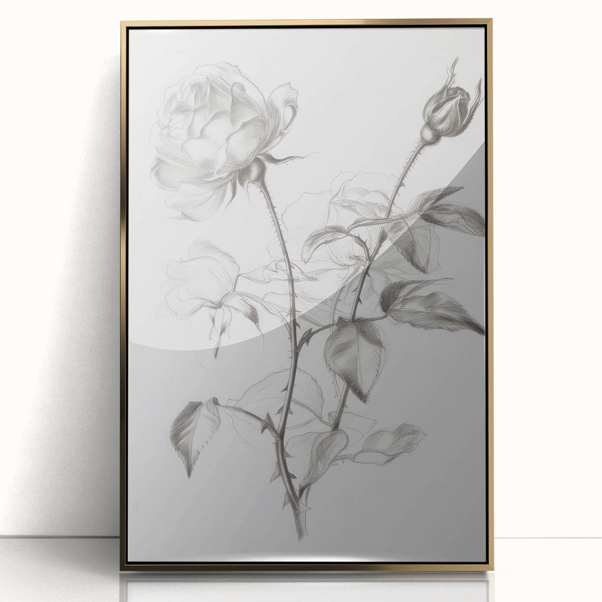 Framed acrylic artwork showcasing vibrant abstract florals in gold and pastel tones, adding a modern touch to home decor. Perfect for stylish interiors.