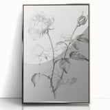 Framed acrylic artwork showcasing an abstract floral design in vibrant colors, set in a sleek silver frame, perfect for modern home decor.