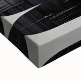 Close-up of a vibrant abstract minimalist wall art canvas, showcasing bold colors and geometric shapes, perfect for modern home decor. Ideal for creating a stylish focal point.