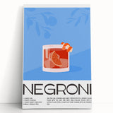 Black and white stretched canvas featuring an array of food and drink items, ideal for kitchen wall art.